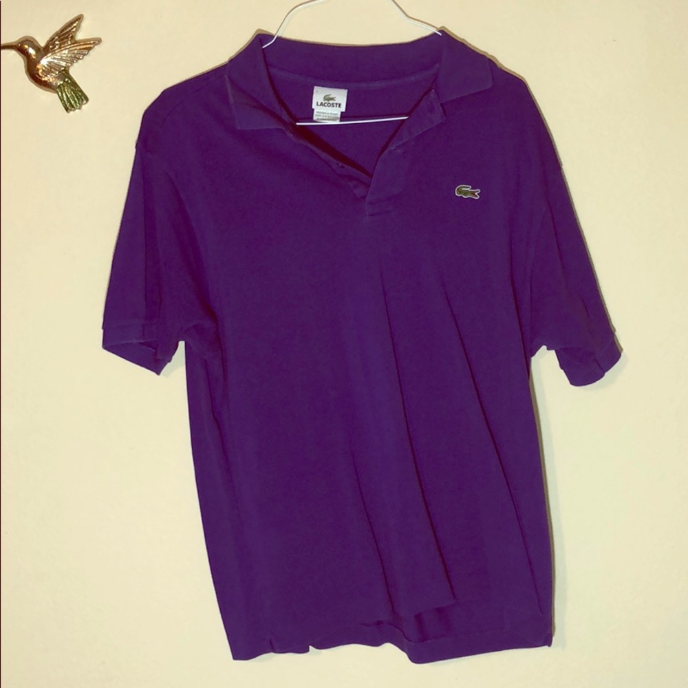 Purple Lacoste Shirt